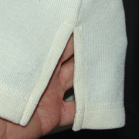 Oversized Knit Tunic TOP, Plus Size 2X, International Sportswear, Ivory 80's - Picture 2 of 7